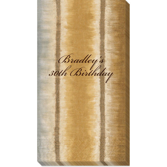 Silk Metallic Ottoman Caspari Guest Towels